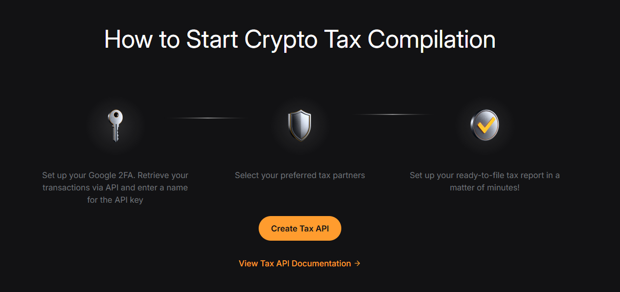 Bybit.eu — Create Tax API knop