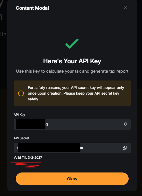 Bybit.eu — API Key popup
